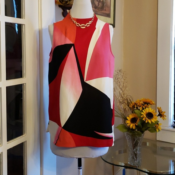 Worthington Tops - Colorful Flowy Top